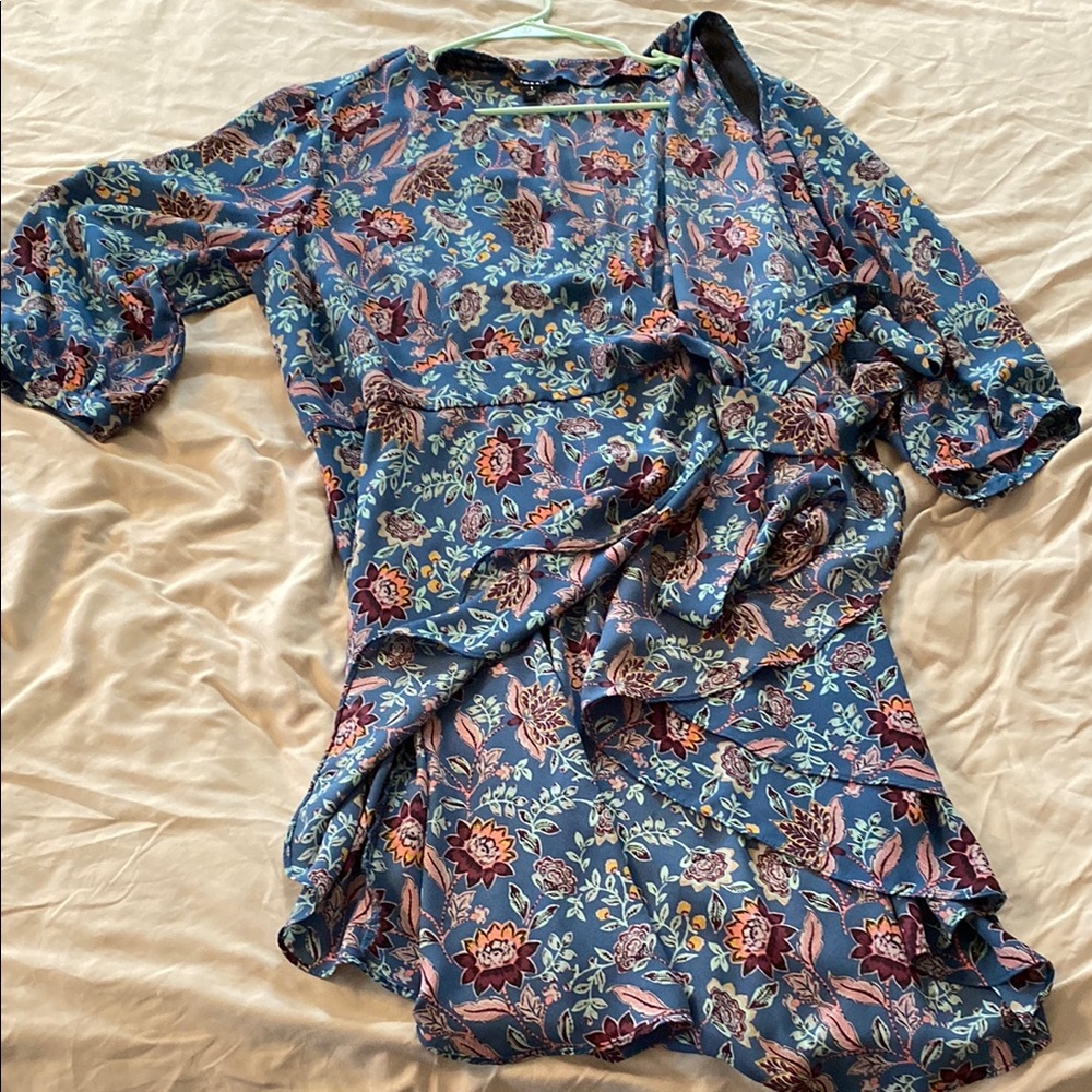 Torrid Multicolor Asymmetrical Floral Dress